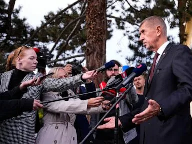 The ruling party of the populist Czech prime minister leads in 1st round of Senate election