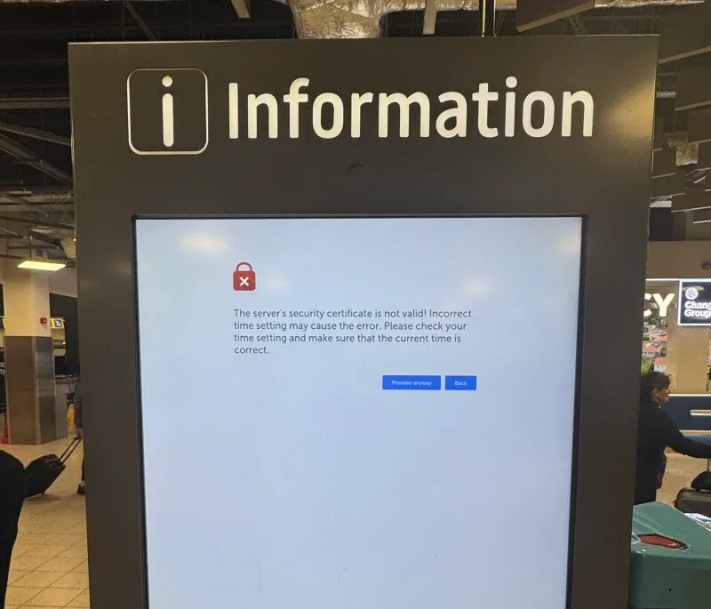 The aircraft might not be flying, but the certificate has gone on vacation