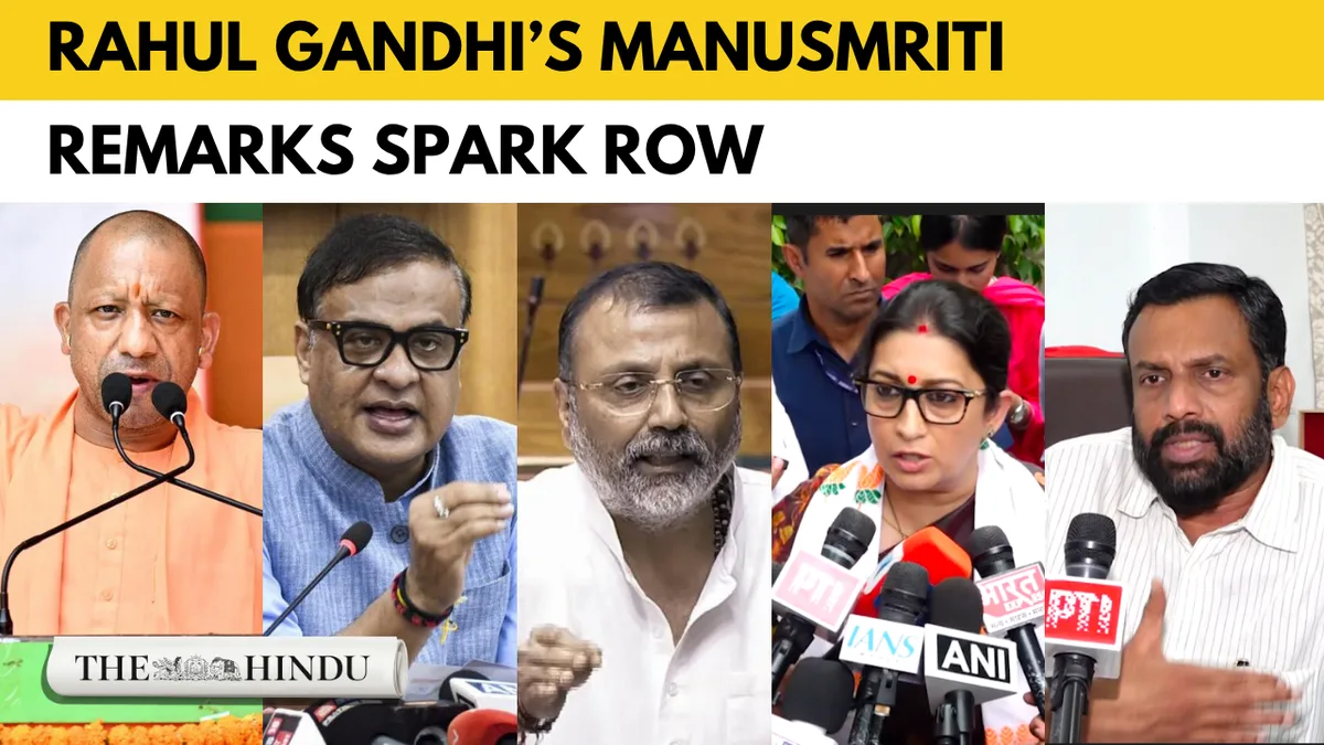 Rahul Gandhi’s Manusmriti remarks on patriarchy spark BJP backlash