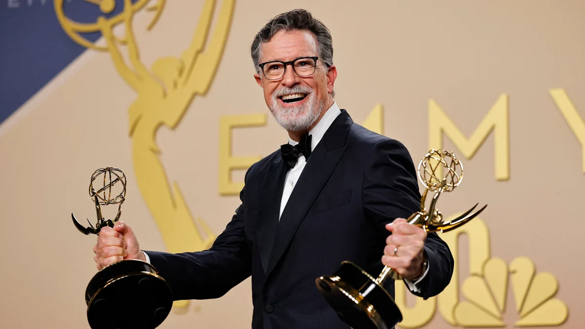 Colbert Drops New Details on Big Project After Emmy Win