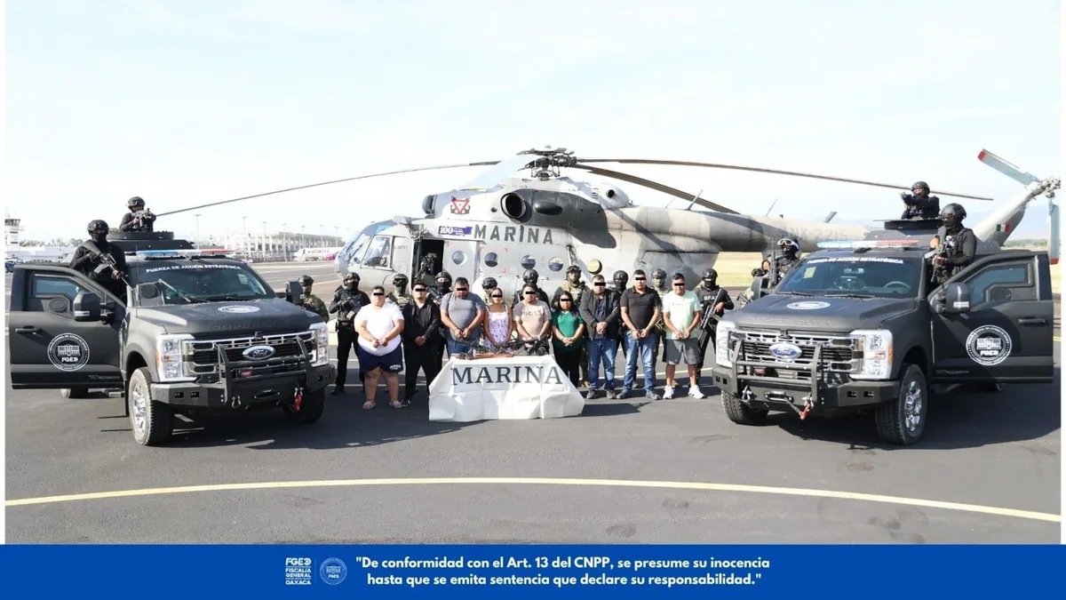 Golpe a la Alianza de Sindicatos de Oaxaca: cateos dejan nueve detenidos por por extorsión, narcomenudeo y sicariato