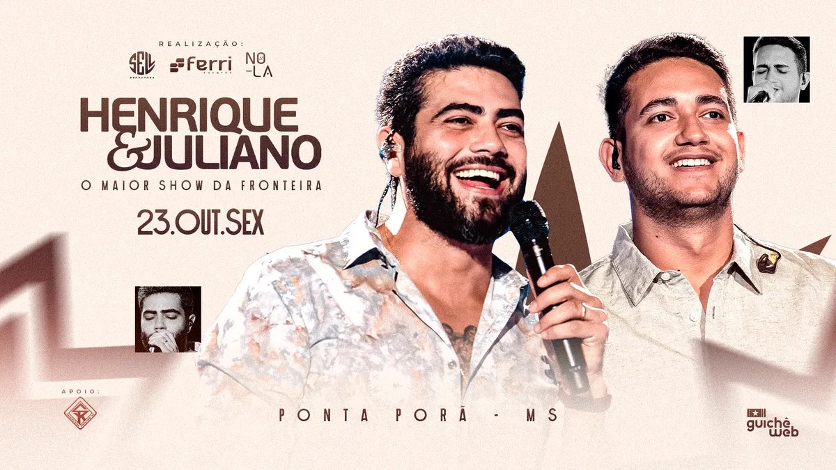 Henrique & Juliano voltam a Ponta Porã após 7 anos para maior show da fronteira