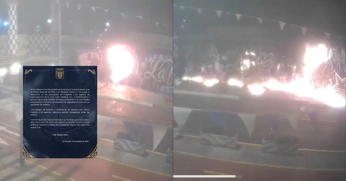 Barristas de Universitario incendiaron murales de Alianza Lima previo al clásico: el firme pedido del club ‘blanquiazul’ a sus hinchas