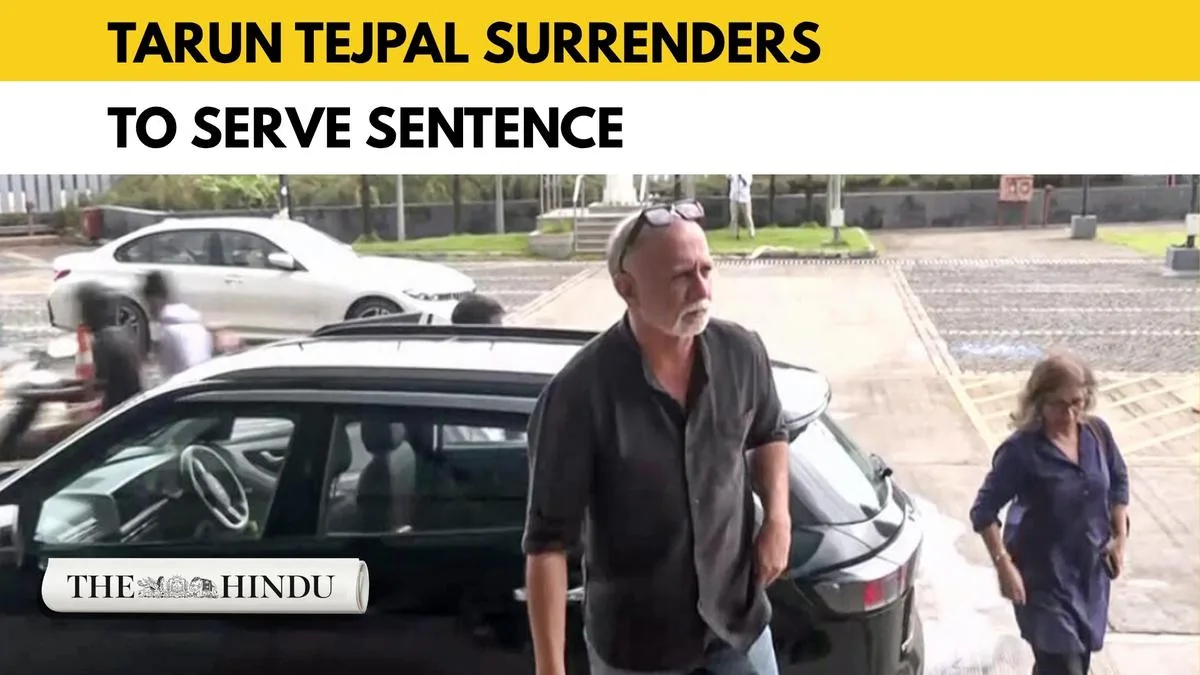 Watch: Tarun Tejpal surrenders: Former Tehelka editor begins 10-year prison sentence