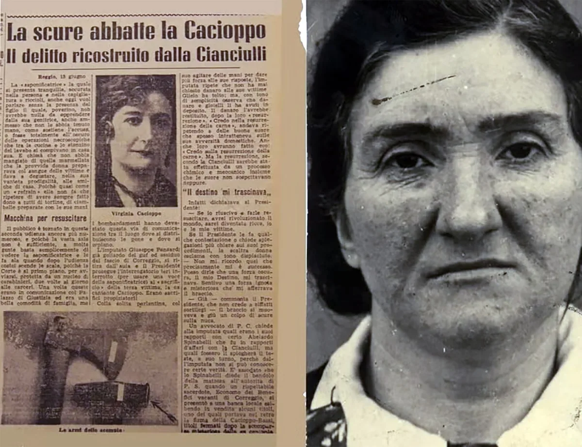Los crímenes de “la Jabonera de Correggio”: mataba a sus víctimas para cuidar a su hijo y hacía jabones y masas finas con sus restos