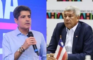 ACM Neto aparece com 39% das intenções de voto na BA; Jerônimo tem 37%, aponta Quaest
