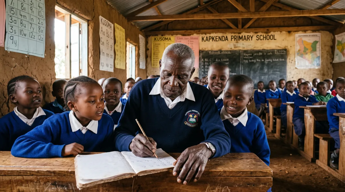 Aos 84 anos, avô de 30 netos entrou no primeiro ano do ensino fundamental para aprender a contar dinheiro e ler a Bíblia; meses depois tirou notas máximas em três matérias e ficou entre os cinco melhores alunos da turma