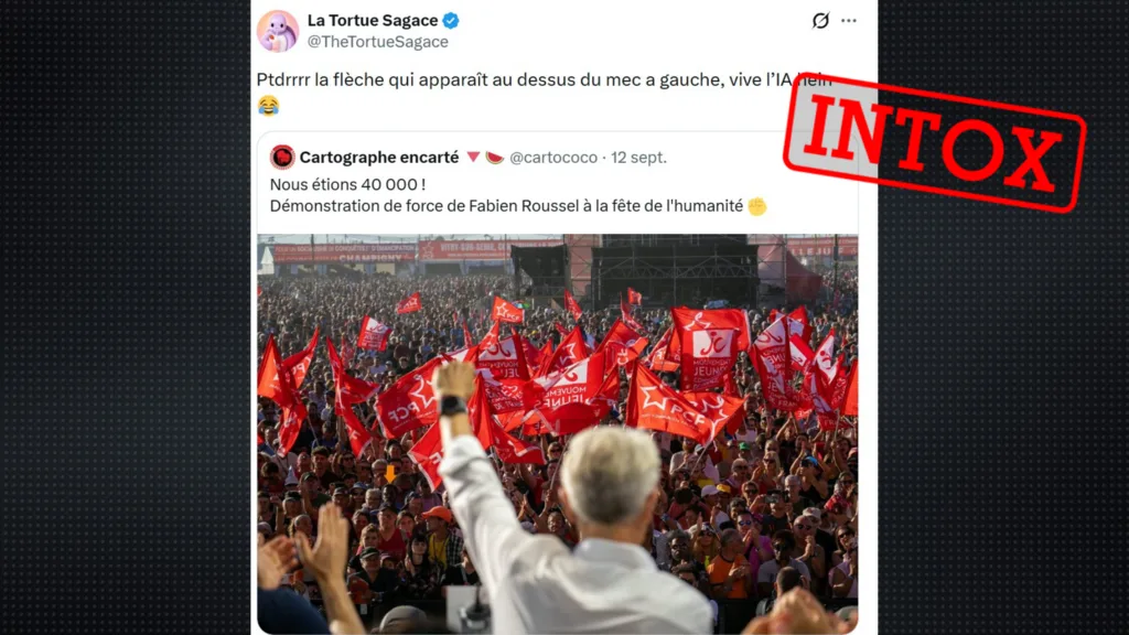 Fête de l'Humanité : Non, le PCF n'a pas manipulé une photo par IA pour y ajouter du public