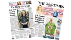 The Papers: 'Mystery drones over UK' and 'Troops heading to Poland for war games'