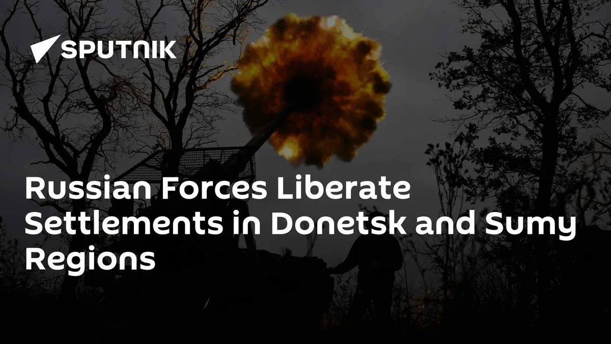 Russian Forces Liberate Settlements in Donetsk and Sumy Regions