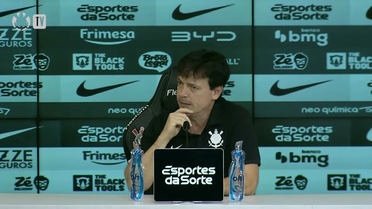Diniz cita falta de intensidade e agressividade do Timão em clássico contra o Santos