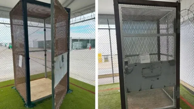 "Alcatraz dos Jacarés": Migrantes confinados a minicelas na Florida
