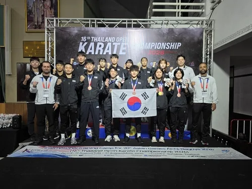 AG 앞둔 가라테 대표팀, 태국오픈서 금1·동5 수확