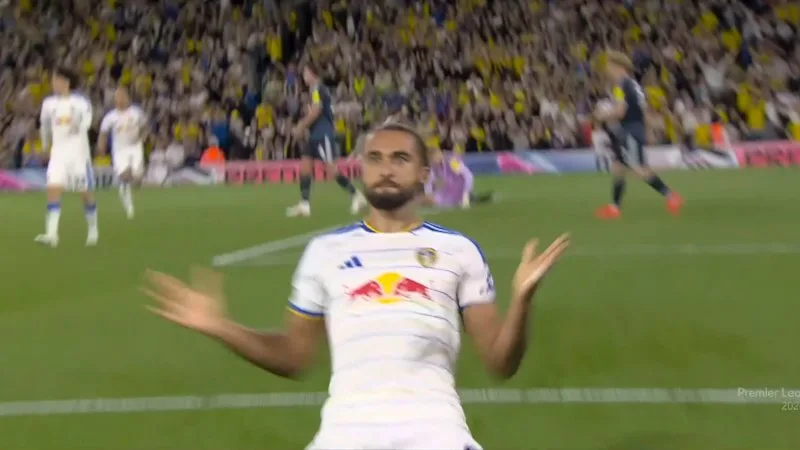Calvert-Lewin scores for rampant Leeds