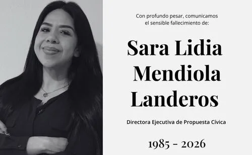 Muere Sara Mendiola, directora de Propuesta Cívica; ONU-DH, Artículo 19 y Centro Prodh lamentan su fallecimiento