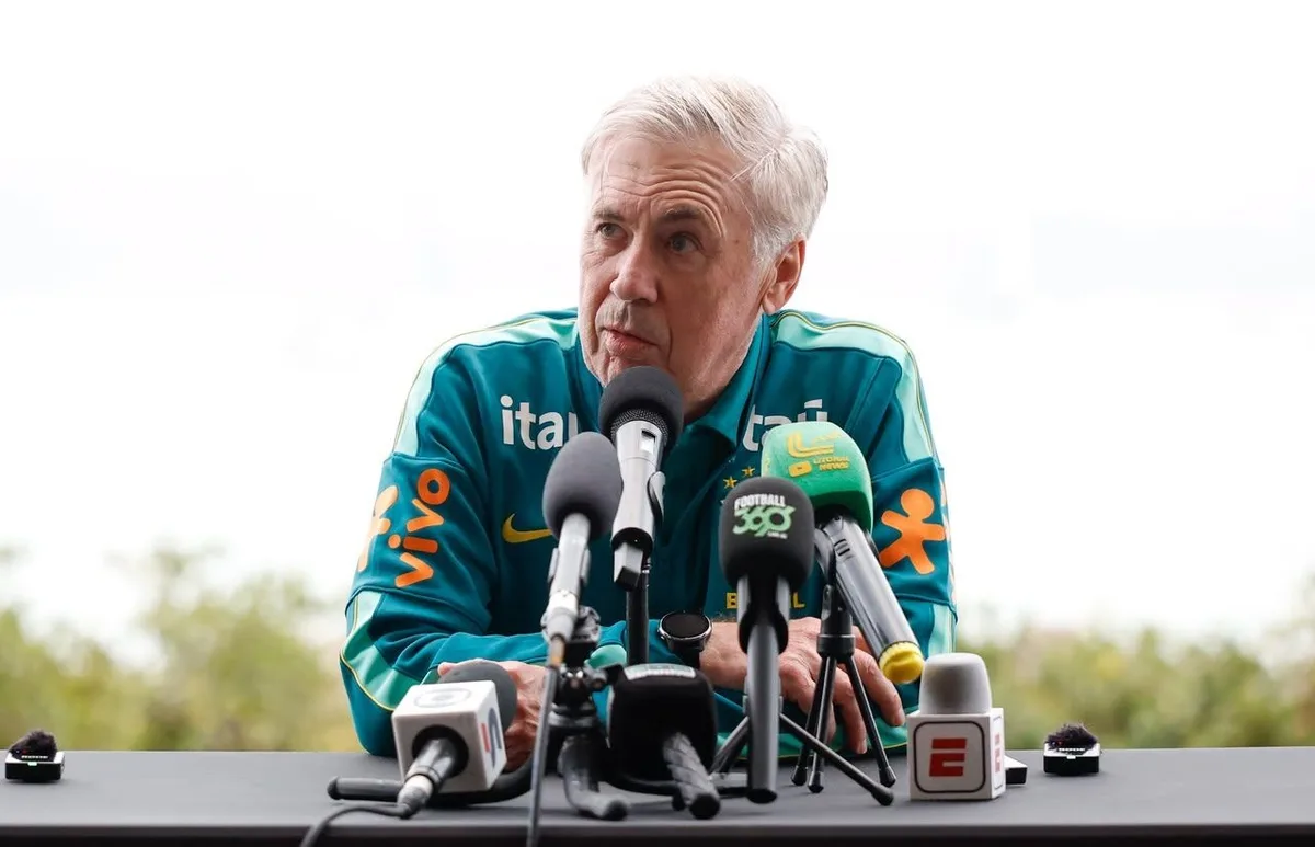 Ancelotti confirma titulares da seleção brasileira para amistoso contra Austrália
