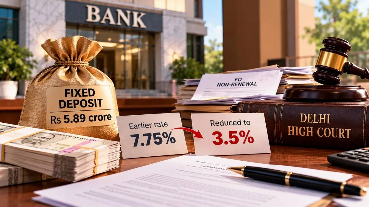 Bank cut Rs 5.89 crore FD rate from 7.75% to 3.5%; Court orders higher interest