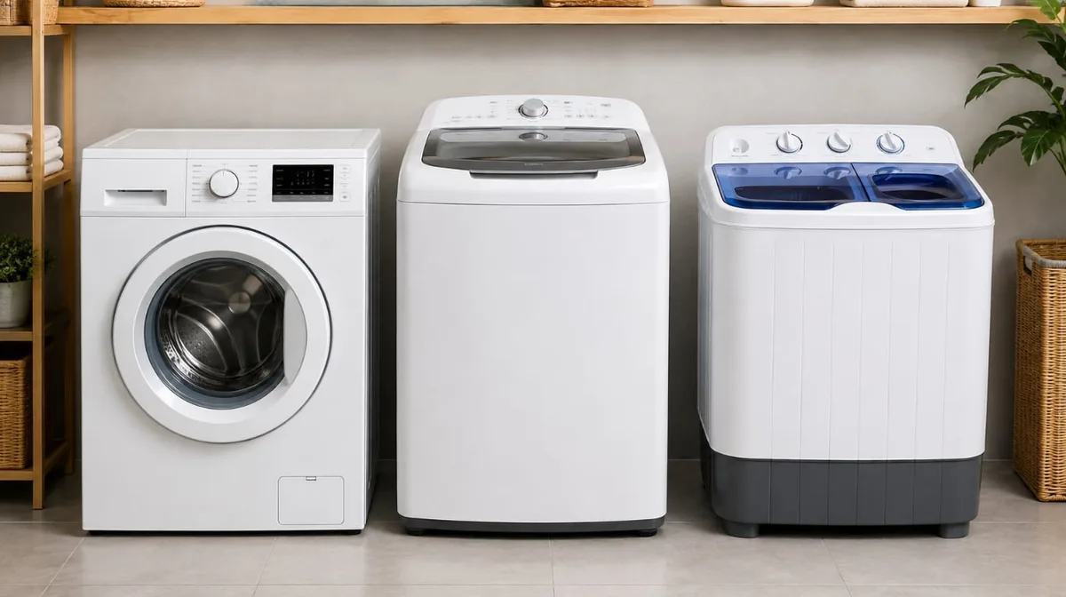 Qué lavarropas conviene más para casa: carga frontal, carga superior o semiautomático