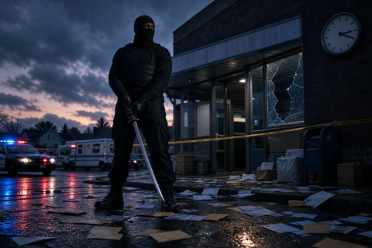 El empleado postal que fue despedido del trabajo y volvió para vengarse: una espada japonesa, un traje de ninja y cuatro muertos