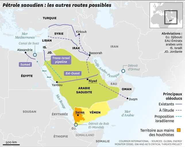 Réorienter des millions de barils : les nouvelles routes du pétrole saoudien