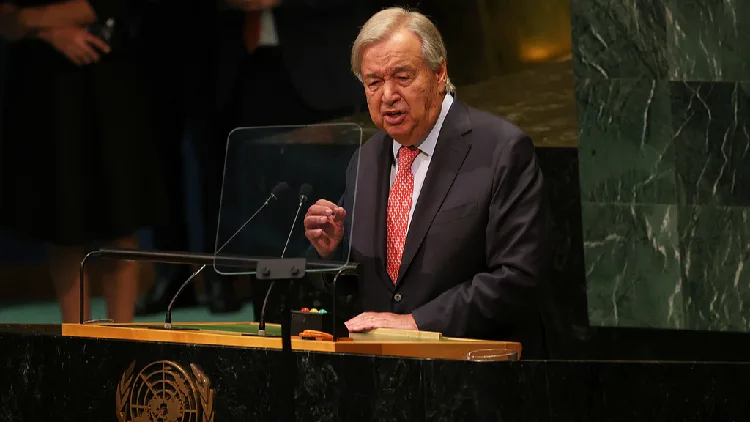 UN chief calls for AI curbs, end to wars in his final assembly address