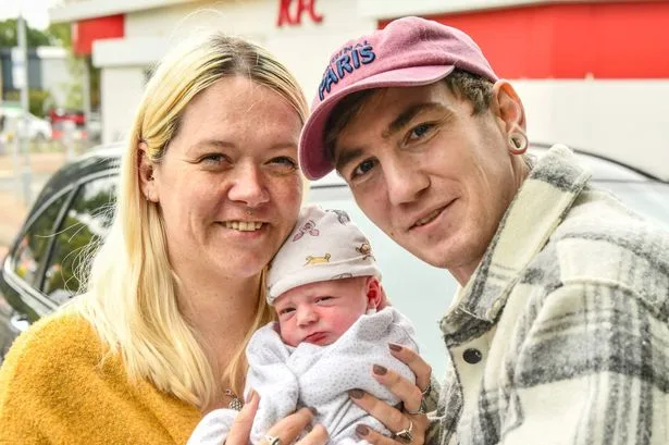 'I gave birth to my baby boy in a KFC car park - we've given him a very fitting nickname'