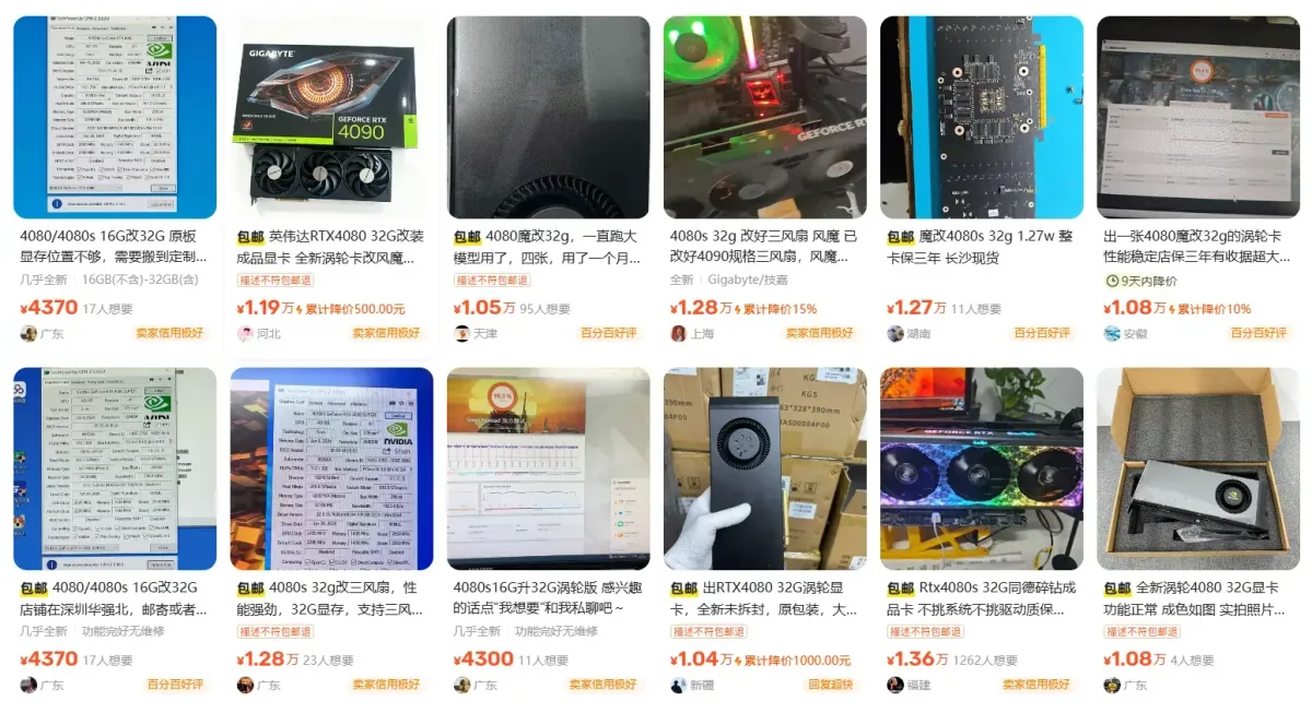 Chineses estão dobrando a memória da RTX 4080 para 32 GB e vendendo as placas por quase US$ 1.500