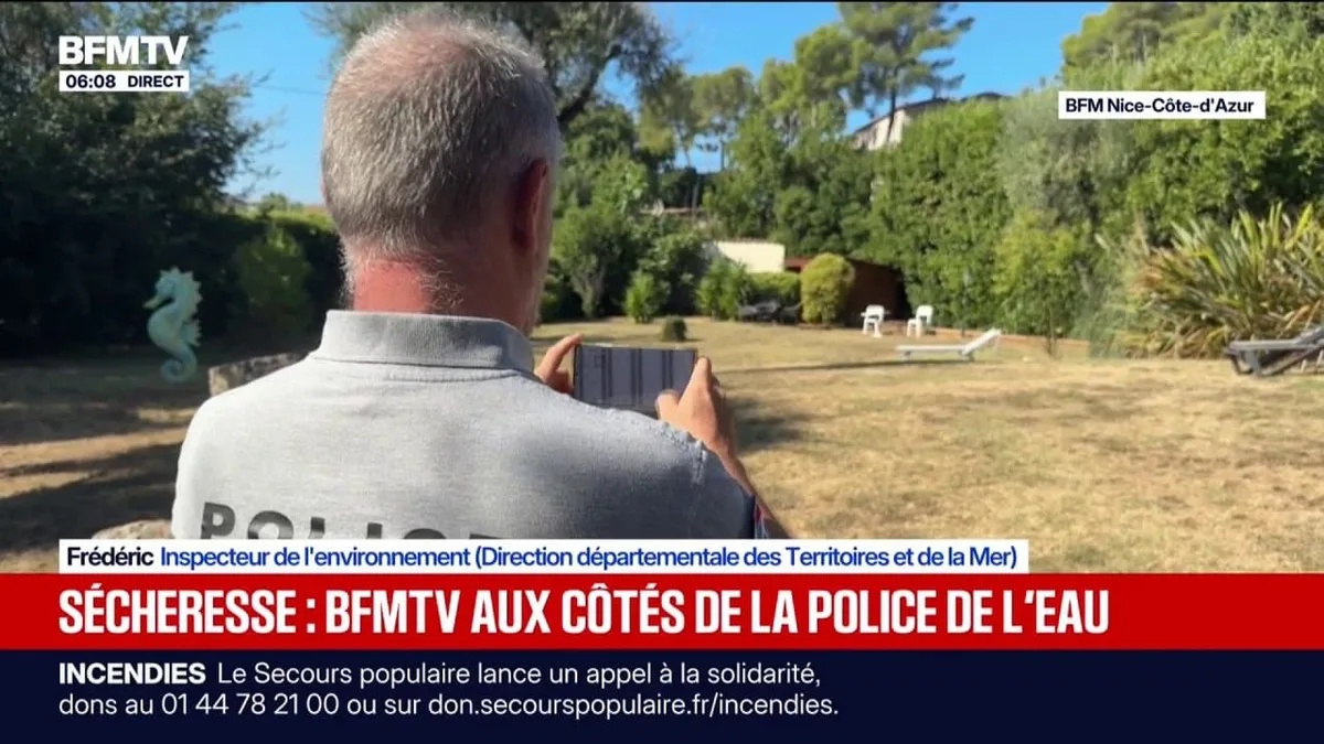 "Là on voit bien que c'est en train d'arroser": aux côtés de la police de l'eau chargée de veiller au respect des arrêtés sécheresse