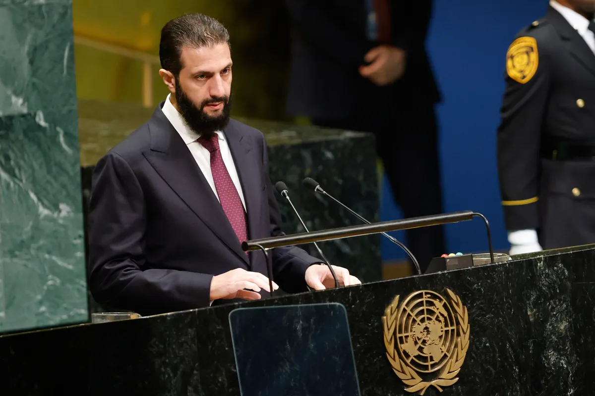 El presidente sirio Ahmed al Sharaa, ante la Asamblea General de la ONU: "La seguridad de la región tiene que empezar en Damasco"