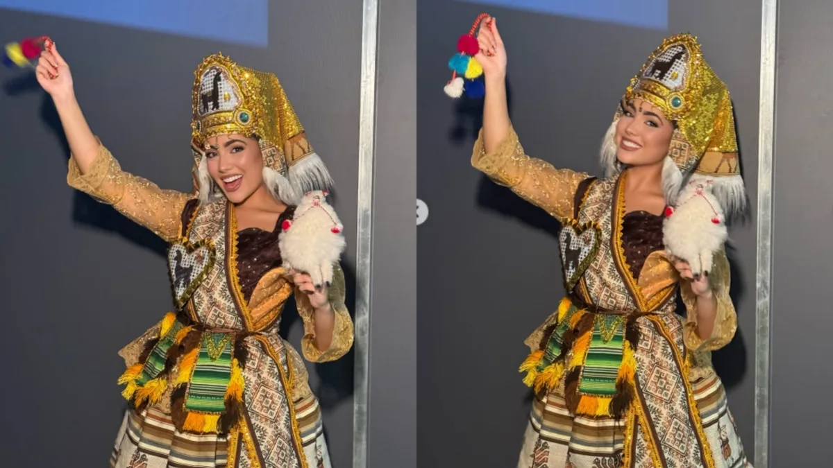 Polémica por el traje típico de Perú en Miss Mundo 2026: bolivianos cuestionan a Josiane Sciotti por la llamerada puneña