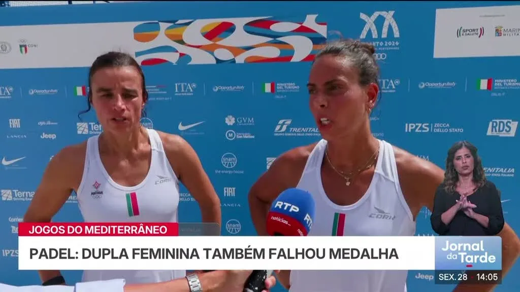Duplas que falharam medalhas mostram-se insatisfeitas