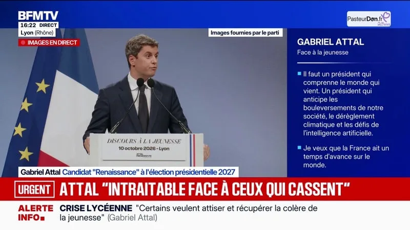 "Notre système politique repose sur le clientélisme", estime Gabriel Attal, candidat "Renaissance" à la présidentielle