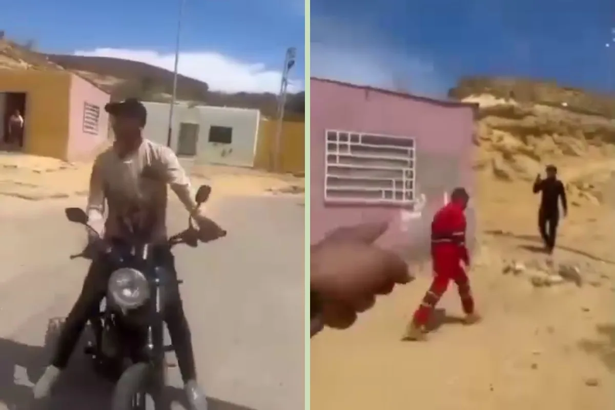 El VIDEO que sacudió a Paraguaná: vecinos se enfrentaron a piedras contra funcionarios de la PNB