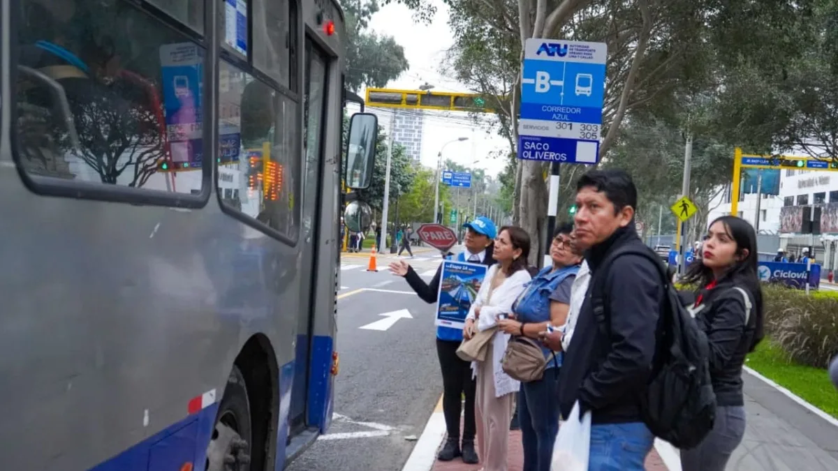 Conoce dónde se ubican los nuevos paraderos del corredor Azul en la avenida Arequipa