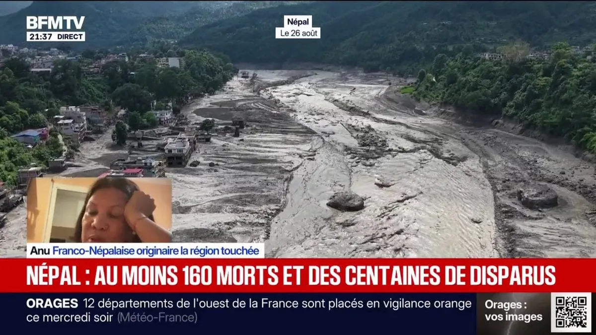 Inondations au Népal: "C'est une catastrophe, on a besoin d'aide", confie Anu, franco-népalaise dans la zone touchée