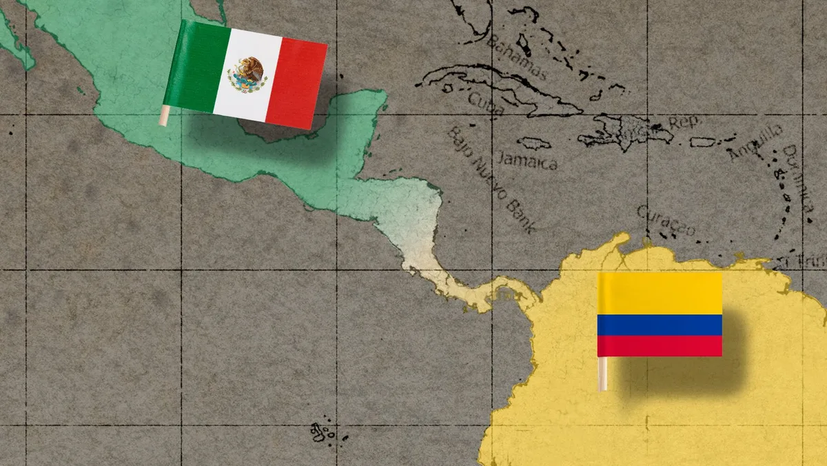 En los años 1800: Así era la frontera de México y Colombia, ¿por qué dejaron de ser vecinos?