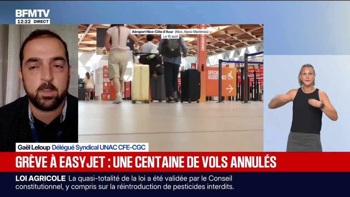 Grève chez EasyJet: "Si la direction avait agi, on n'en serait pas là", explique Gaël Leloup, délégué syndical UNAC CFE-CGC