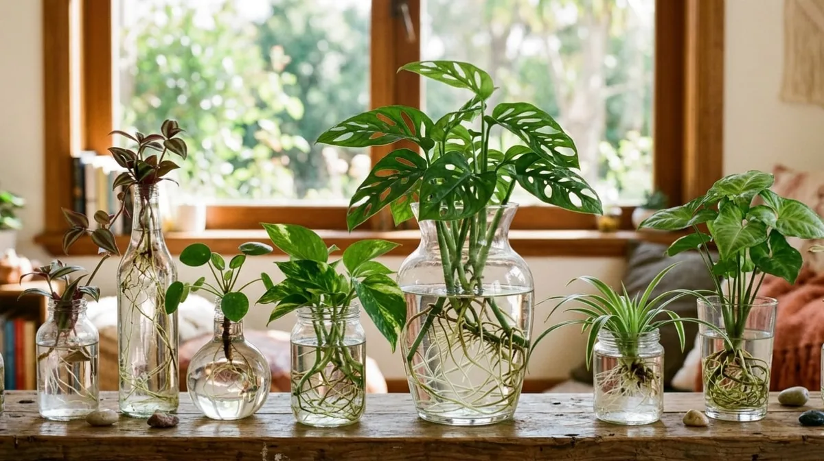 Guía rápida: cómo cultivar plantas de interior en agua y evitar que las raíces se pudran