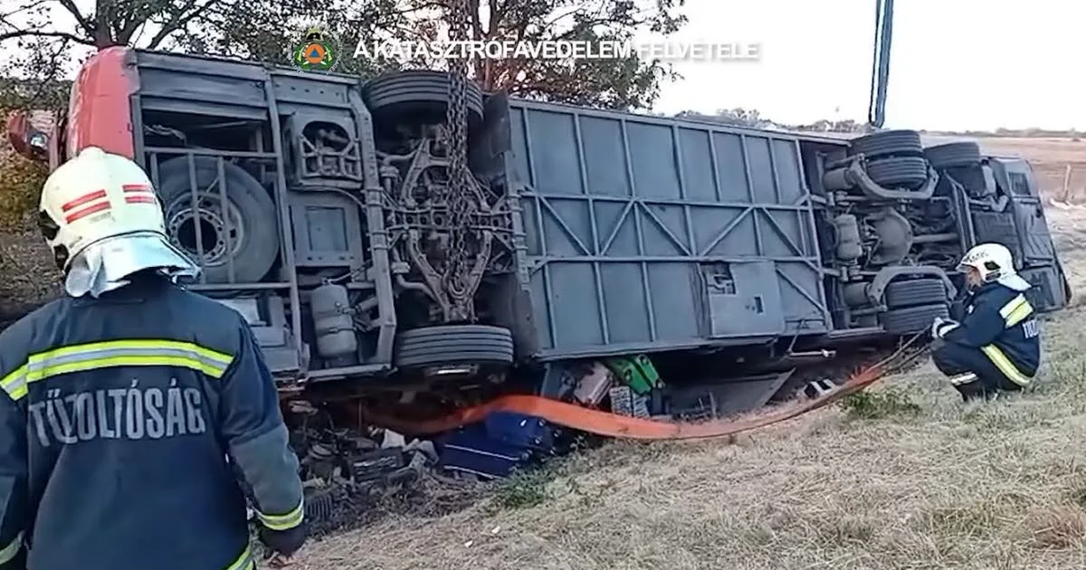 Hongrie. Un bus se renverse sur l'autoroute : 12 morts et au moins 10 blessés graves