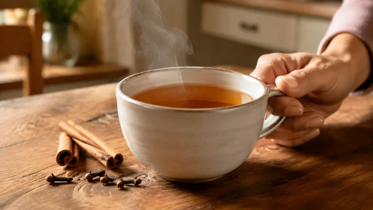 Chá de cravo com canela: 5 benefícios da combinação, quanto usar em cada xícara e por que a bebida costuma ser associada à digestão
