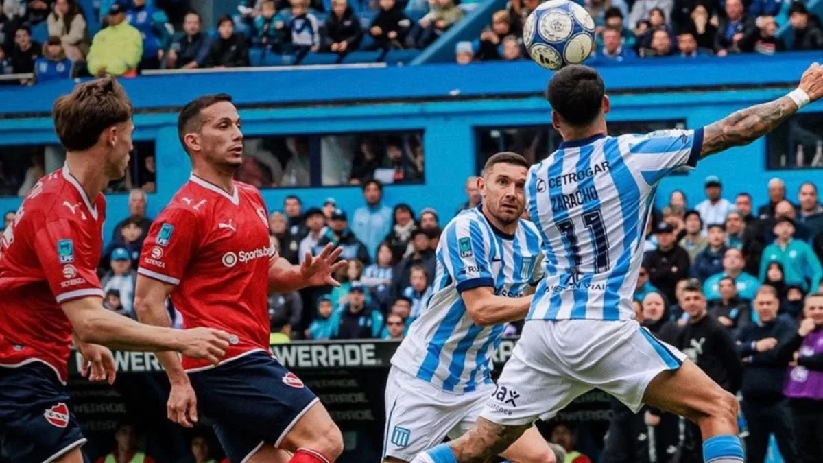 Racing e Independiente empataron 1-1 en el clásico de Avellaneda