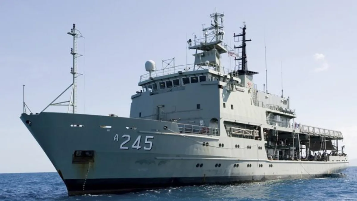 HMAS Leeuwin: Defence member stood down with pay after recording device found in female’s bathroom on ship