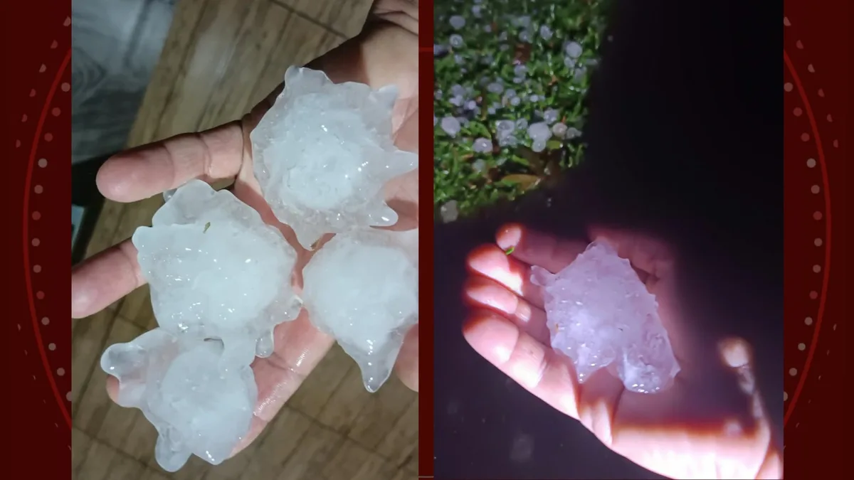 VÍDEO: temporais de granizo com pedras de gelo do tamanho de ovos de galinha causam estragos no Paraná