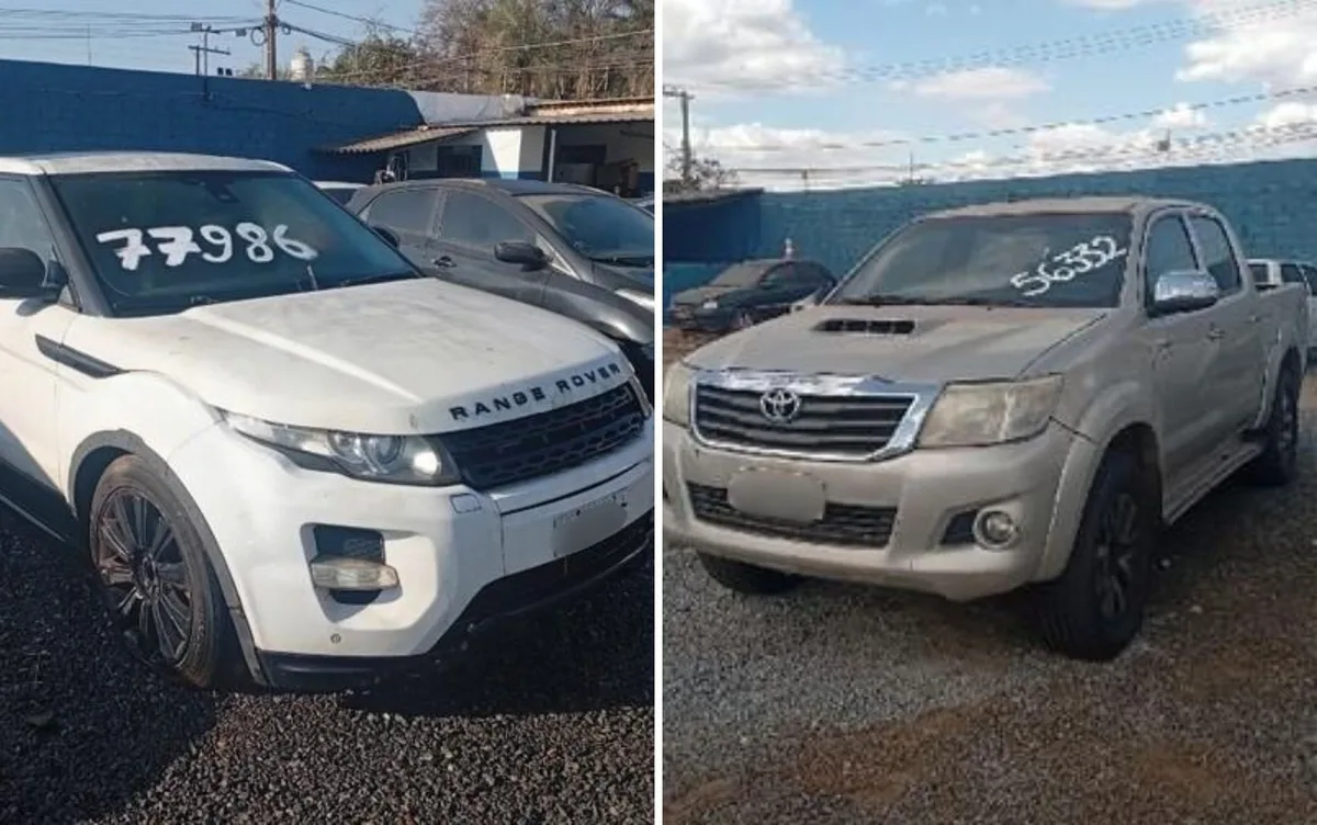 Carro de luxo e motos com lance a partir de R$ 1,6 mil: TJGO leiloa quase 500 veículos; veja como participar