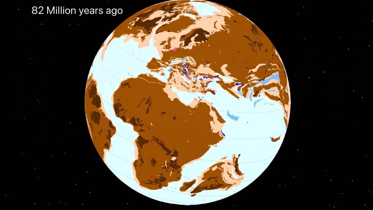 Mapa interativo mostra onde ficava sua casa há 320 milhões de anos, na Pangeia, basta inserir seu endereço para voltar à era do supercontinente
