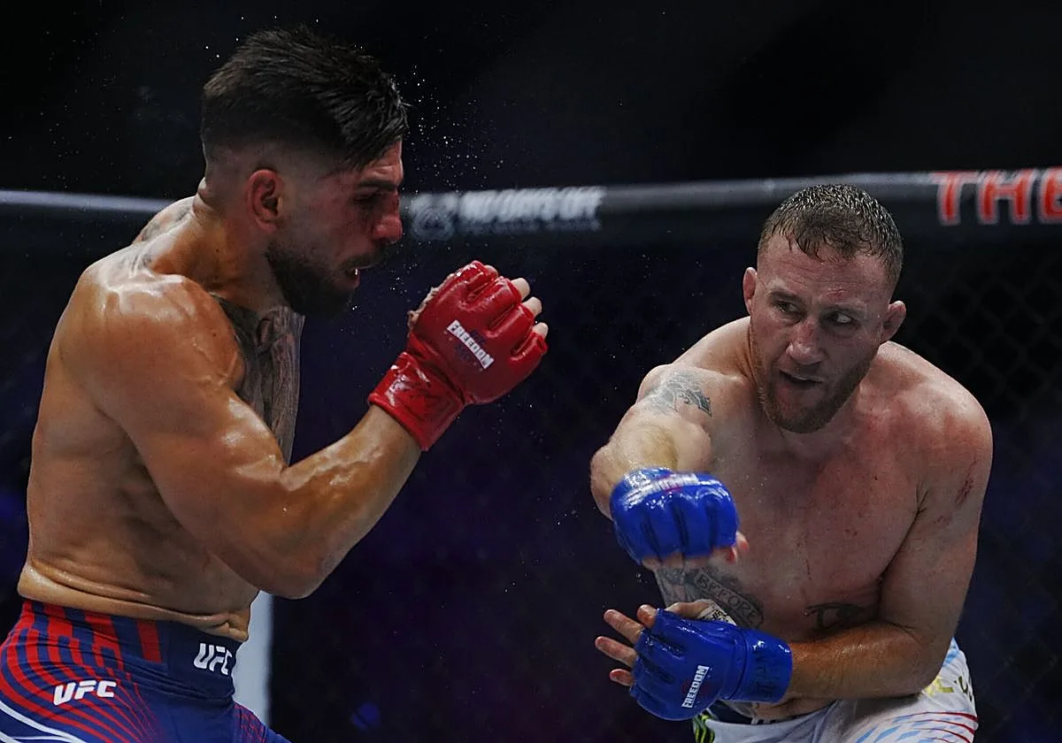 Justin Gaethje responde a Topuria sobre la manipulación de las guantillas : «Tan terrible como tu última actuación»