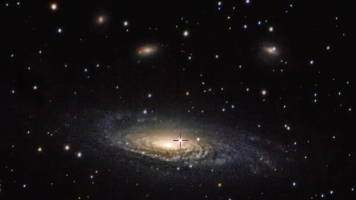 Clicking a star’s death explosion from 45 million years ago
