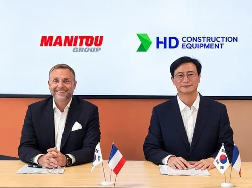 HD건설기계, 프랑스 마니투와 소형 건설장비 시장 공략 협력