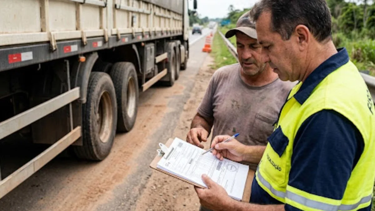 Motorista desobedece fiscal da ANTT, tenta usar nova lei para aliviar multa e perde R$ 5 mil