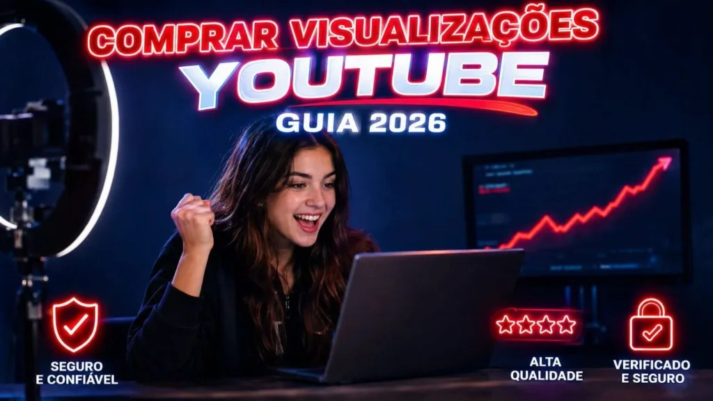 Comprar Visualizações YouTube em 2026: 6 Sites Que Realmente Entregam